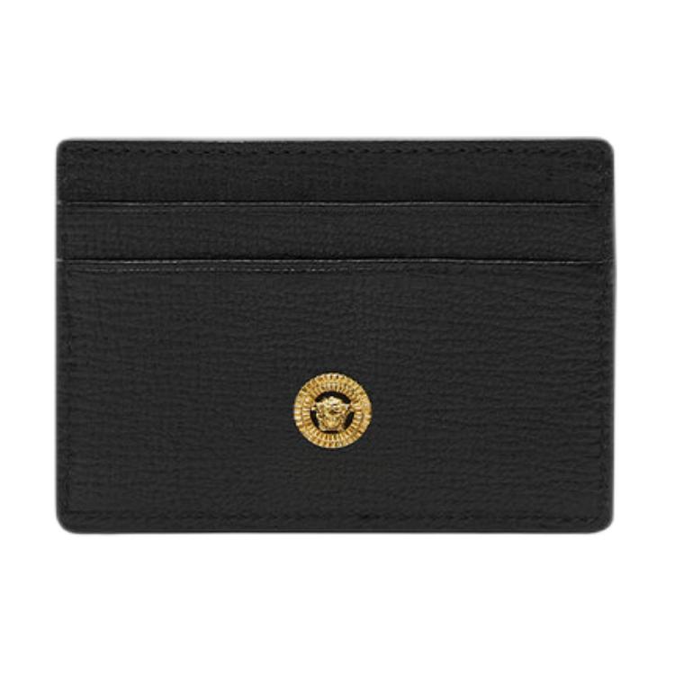 

Versace Medusa Biggie Series Logo Wallet Men Wallets Black Gold DPN2467-1A10544-1B00V Basic Set (Bag+Dust Bag)