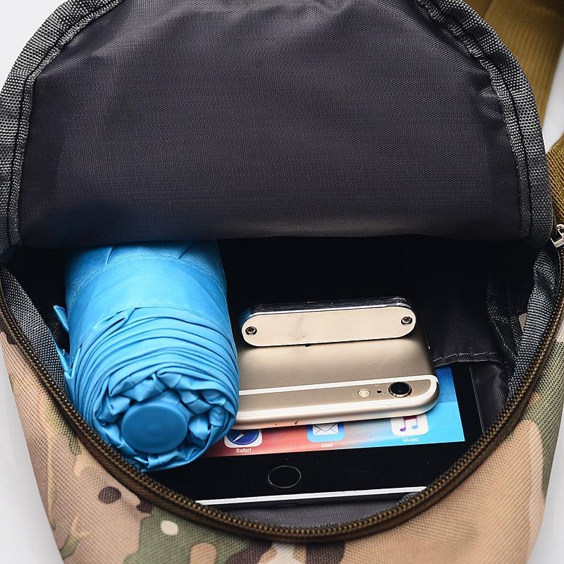 Camouflage Brusttasche Herren Umhängetasche Freizeit Sport Kleiner Rucksack Kopfhörerloch Herrentasche Crossbody Herrentasche