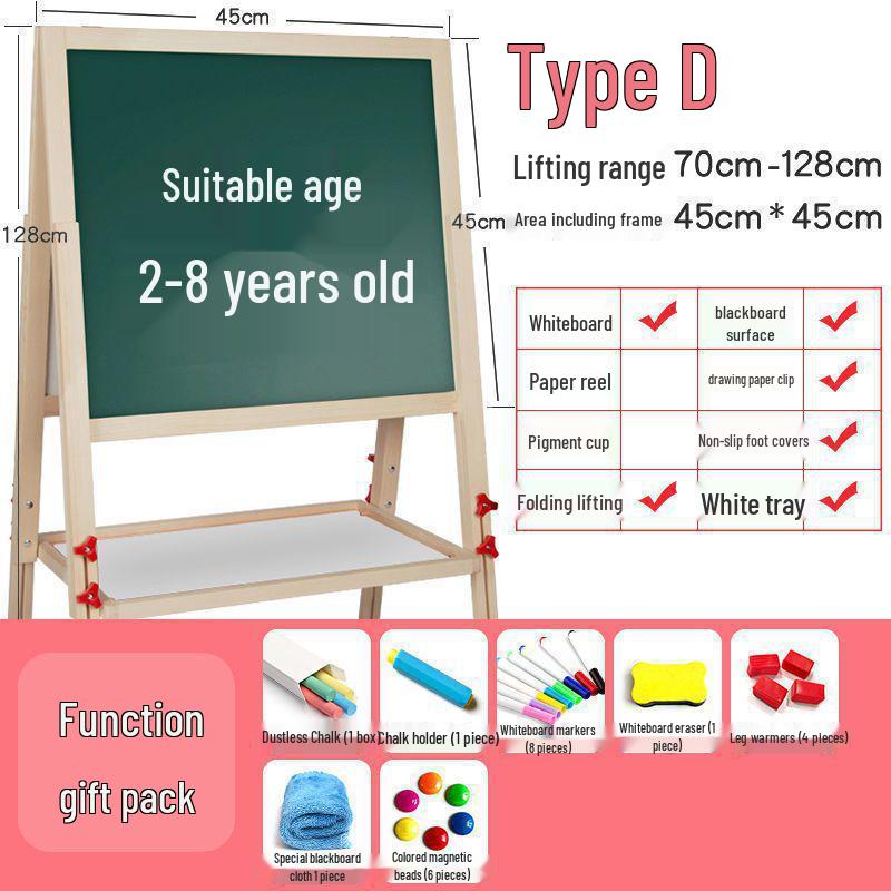 Kinder Staubfreie Abwischbare Tafel Staffelei & Wandaufkleber Zeichenbrett