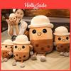 Adorabile Peluche a Forma di Tazza Bubble Tea Boba Bambola Imbottita in Diverse Misure per Tutte le Età