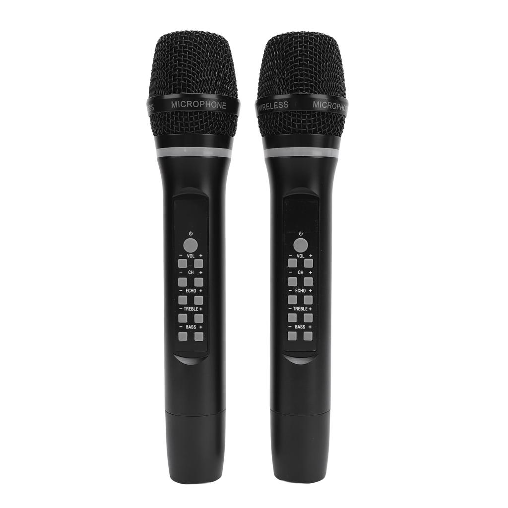 Wireless Microphone Dual Handheld Cordless Dynamic Mic System Wireless Karaoke Bluetooth Microphone for Home Outdoor