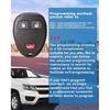 2-Pack Key Fob Replacement for Chevy Silverado 1500 2500 3500,Traverse Tahoe Equinox Suburban,GMC Acadia Savana Sierra Yukon, Buick Enclave, Saturn