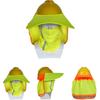 Hardhat Sun Shade Mesh Sunshade with High Visibility Reflective Strip Breathable UVProtection Neck Shield for Hard Hats