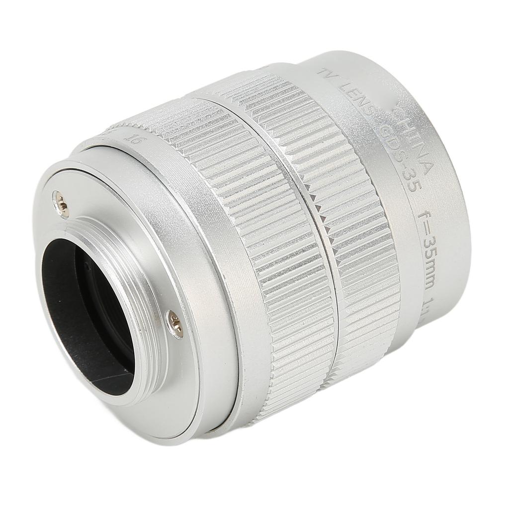 35mm 2/3 Manual Lens F1.7 Large Aperture Fixed Telecine Lens for C Mount Mirrorless Camera