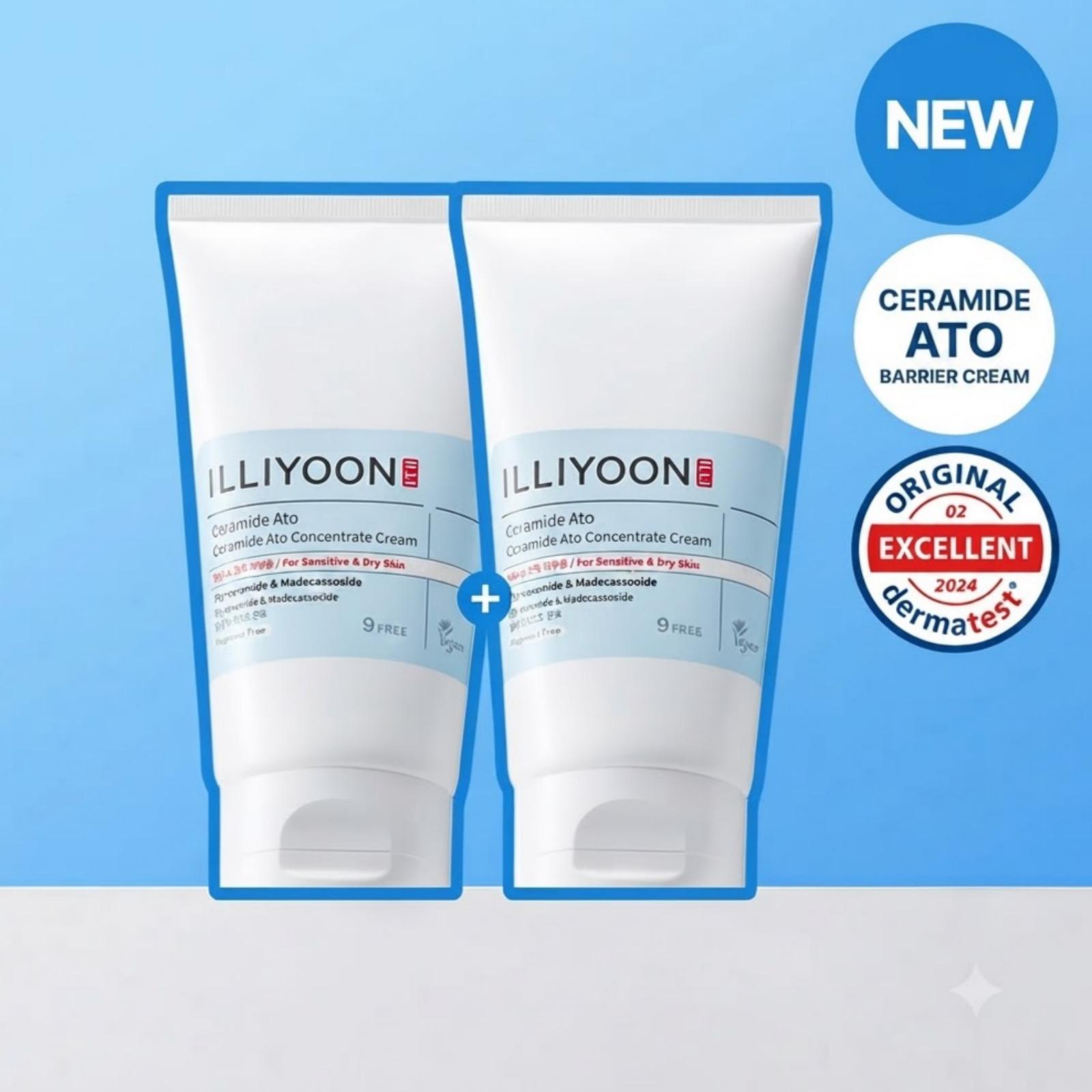 Joom Illiyoon Unisex Gray Ceramide Ato Concentrate Cream Tube 150Ml X 2
