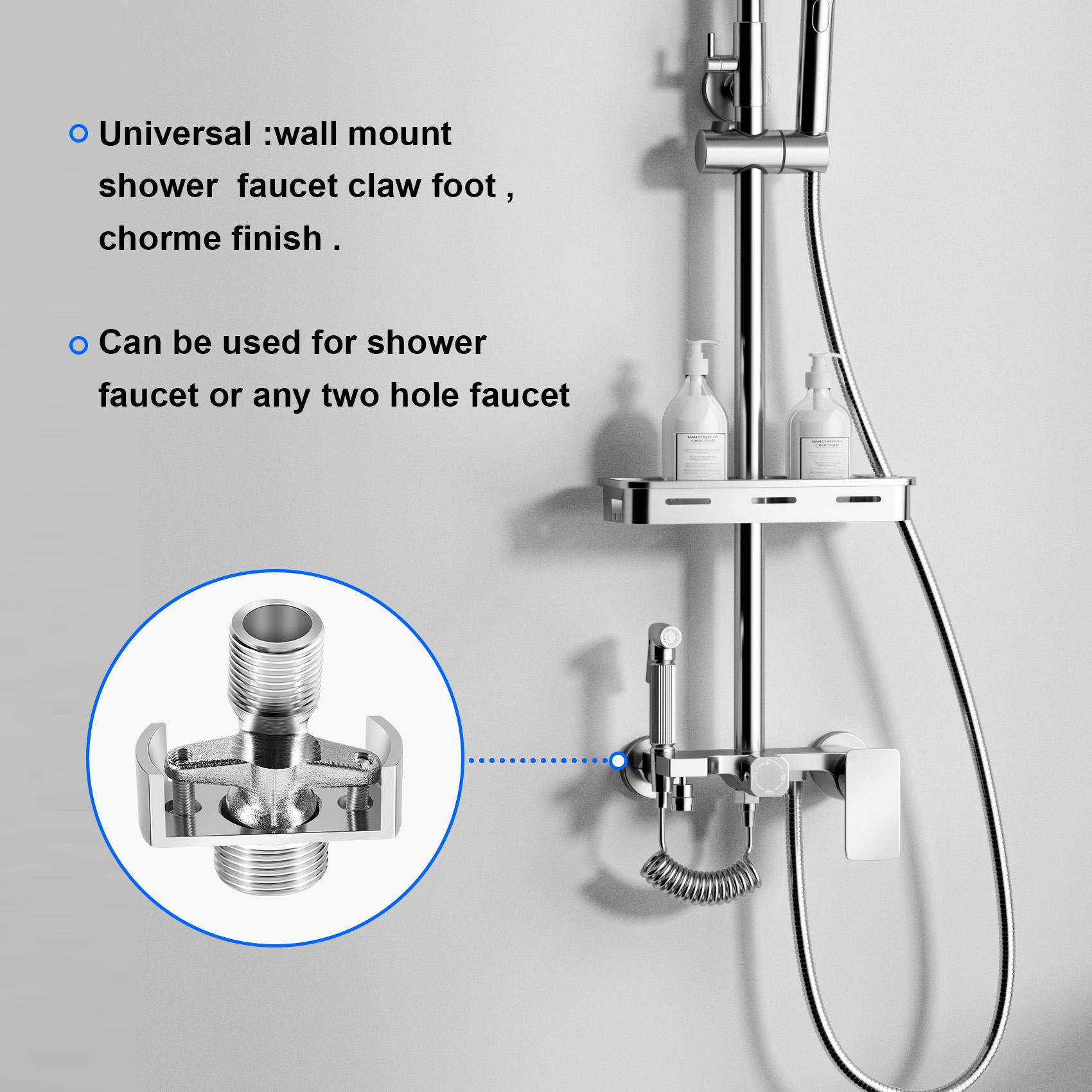 

WON Adjusting The Angle Of Intake Pipe Copper Shower Head Angled Curved Foot Eccentric Screw Corner Faucet Accessor