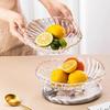 Flevance European Crystal Glass Fruit Plate