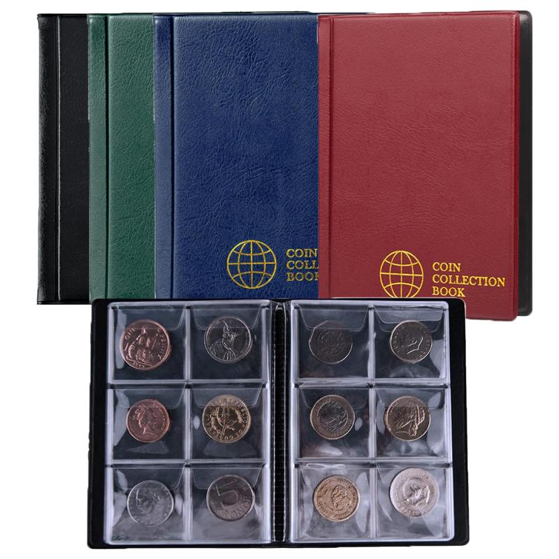 60Pocket Coin Collection Album Coin Collection Bookshelf Display Organiser Coin Storage Organiser Album Money Bag for Collectors