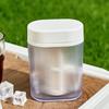 Featuring A Stylish Vertical Pattern and Built-in Measuring Scales This Clear Coffee Cup Helps