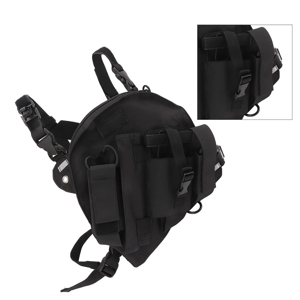 Radio Chest Harness Large Store Space Oxford Cloth Adjustable Chest Bag Universal for 2 Way Radio