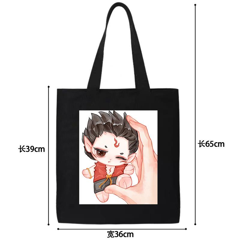 Nezhas Teufelskind Freches Meer Aobing Ausdruckspaket Niedlicher CP Avatar Canvas-Tasche Student Große Kapazität Umhängetasche Explosion