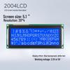5.1" Blue Backlight 20x4 Dot Matrix Low Power LCD Screen Module