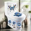 Waterproof Butterfly Wall Stickers Bathroom Toilet Sticker Modern Flower Pattern Self-adhesive Paintings For Living Decoration