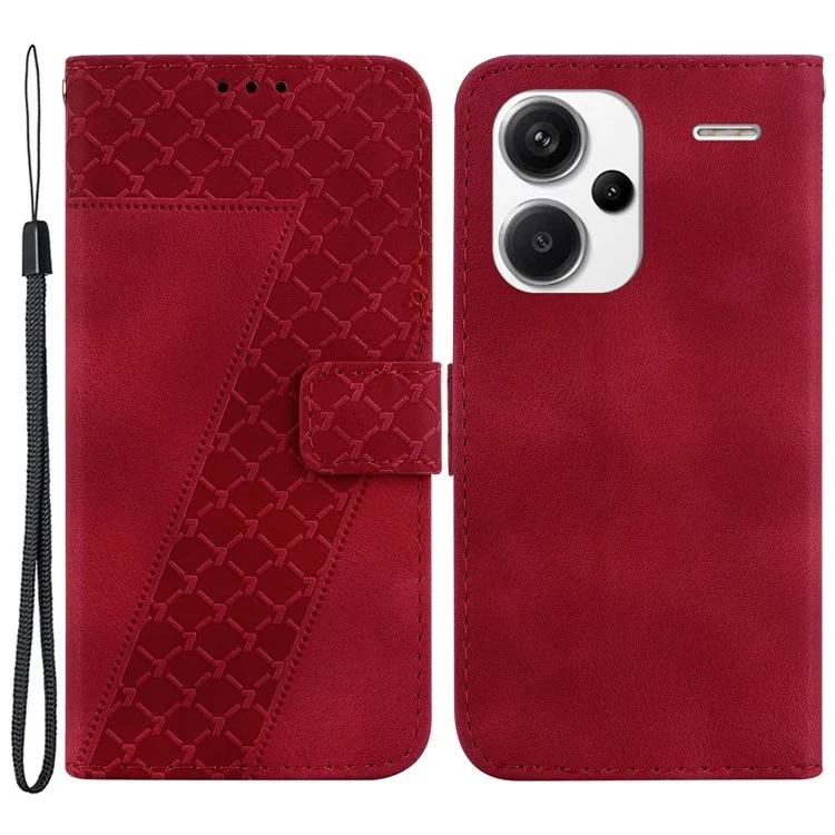 

For Xiaomi Redmi Note 13 Pro 5G Flip Phone Case Leather Wallet Cover 7-Shape Pattern