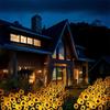 Solar Sunflower Garden Light, Realistic Sunflower Solar Powered Outdoor Light, Waterproof Auto On/Off Decorative Light for Patio Backyard