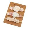 Children's Nylon Flower Headband Set - 3-Piece Baby Photography Hair Accessories