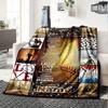 Baseball Theme Home Blankets Soft Comfortable Lightweight Allseason Multipurpose Blanket For Picnic Sofa Office Bed Living Room Suitable As Gift For