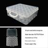 Glass Seed Bead Organizer: 64-Compartment Transparent DIY Jewelry Storage Box