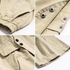 Summer Teen Boys Cotton Cargo Shorts Loose Solid Color Knee-length Pants for 4-14Years Kids Children Casual Outdoor Trousers