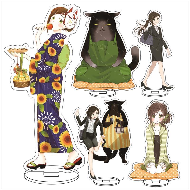 

Акриловая подставка Dekiru Neko Wa Kyou Mo Yuuutsu, мастерская кошка сегодня снова в депрессии, стоячая модель в стиле аниме