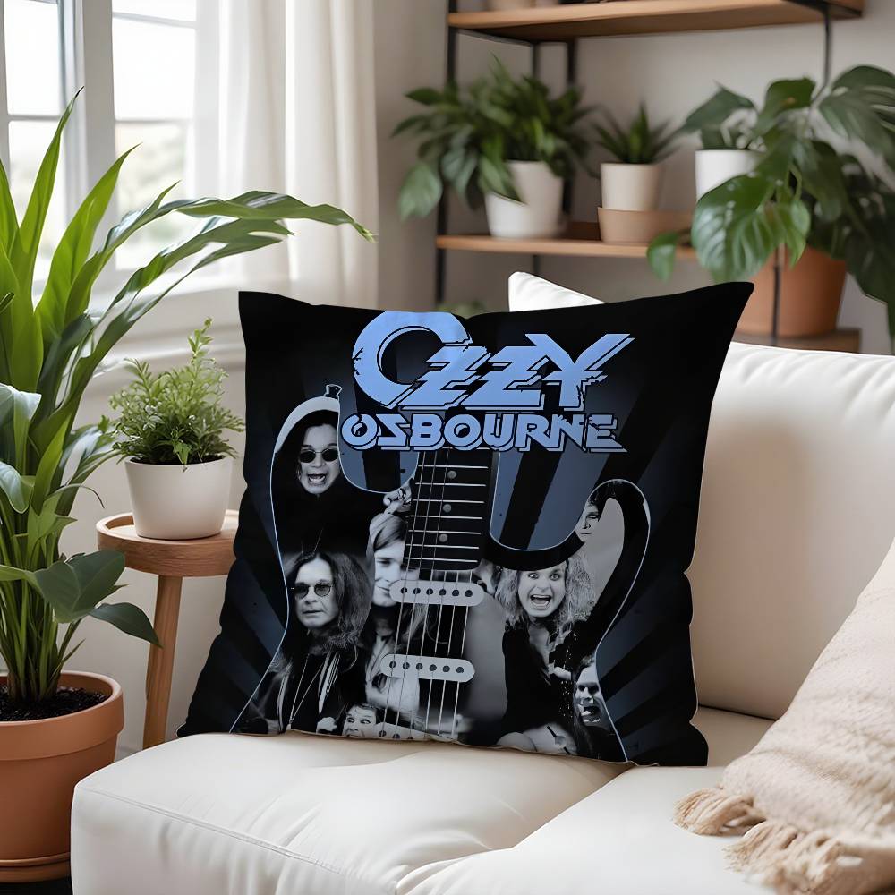 Sänger-O-Ozzy Osbournes Kissenbezug Plüschstoff Weich Kissenbezug Beidseitig bedruckt Kissenbezug Haushaltsgeschenke