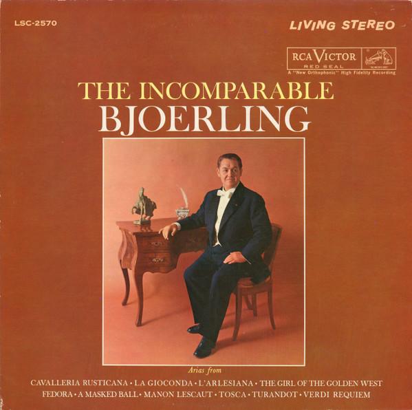 

LP Record JUSSI BJORLING Incomparable Bjoerling LSC2570 RCA RED SEAL 1961 US Classical Used