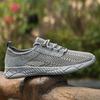 Men's shoes 2025 summer new breathable thin mesh shoes men's casual shoes lightweight soft sole hollow sports trendy shoes