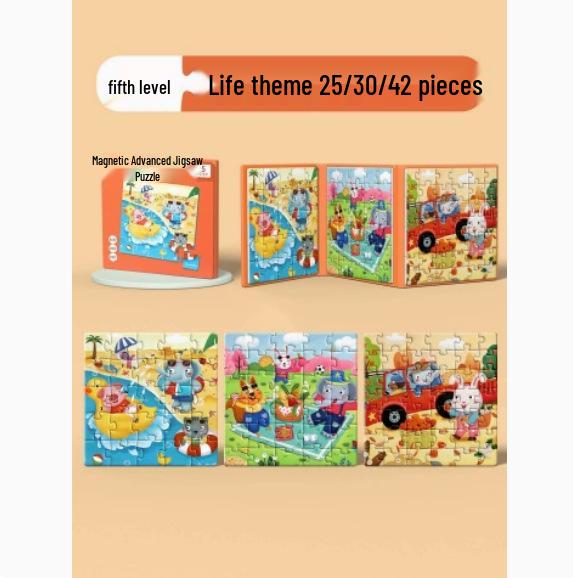 

Magnetic Puzzle Educational Toy for Toddlers Ages 2-6