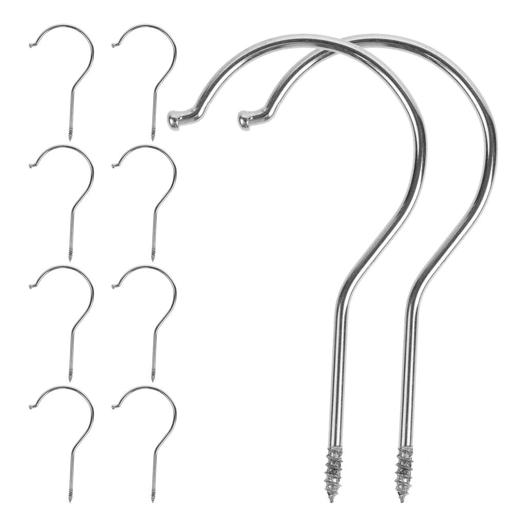 10 Pcs Plastic Pants Clip Hooks Hanger Accessories Heavy Duty Screw In Hooks Home Storage Closet Hangers Wardrobe Hangers