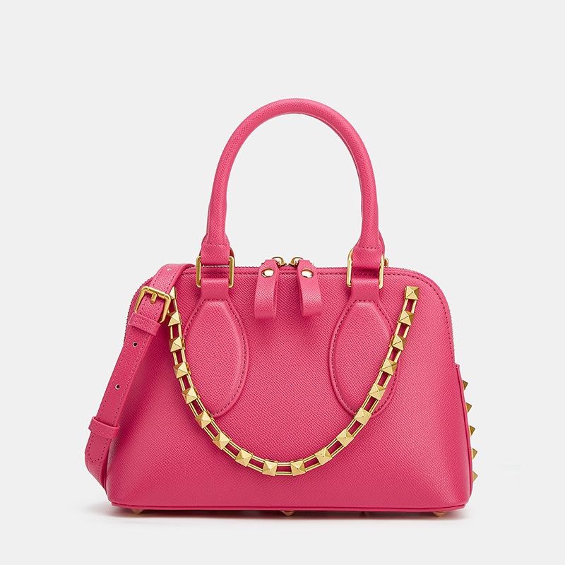 Leichter Luxus Damen Tasche Bowlingtasche Damen Neue Leder Damen Tasche Handtasche Schulter Crossbody Tasche Schale Tasche