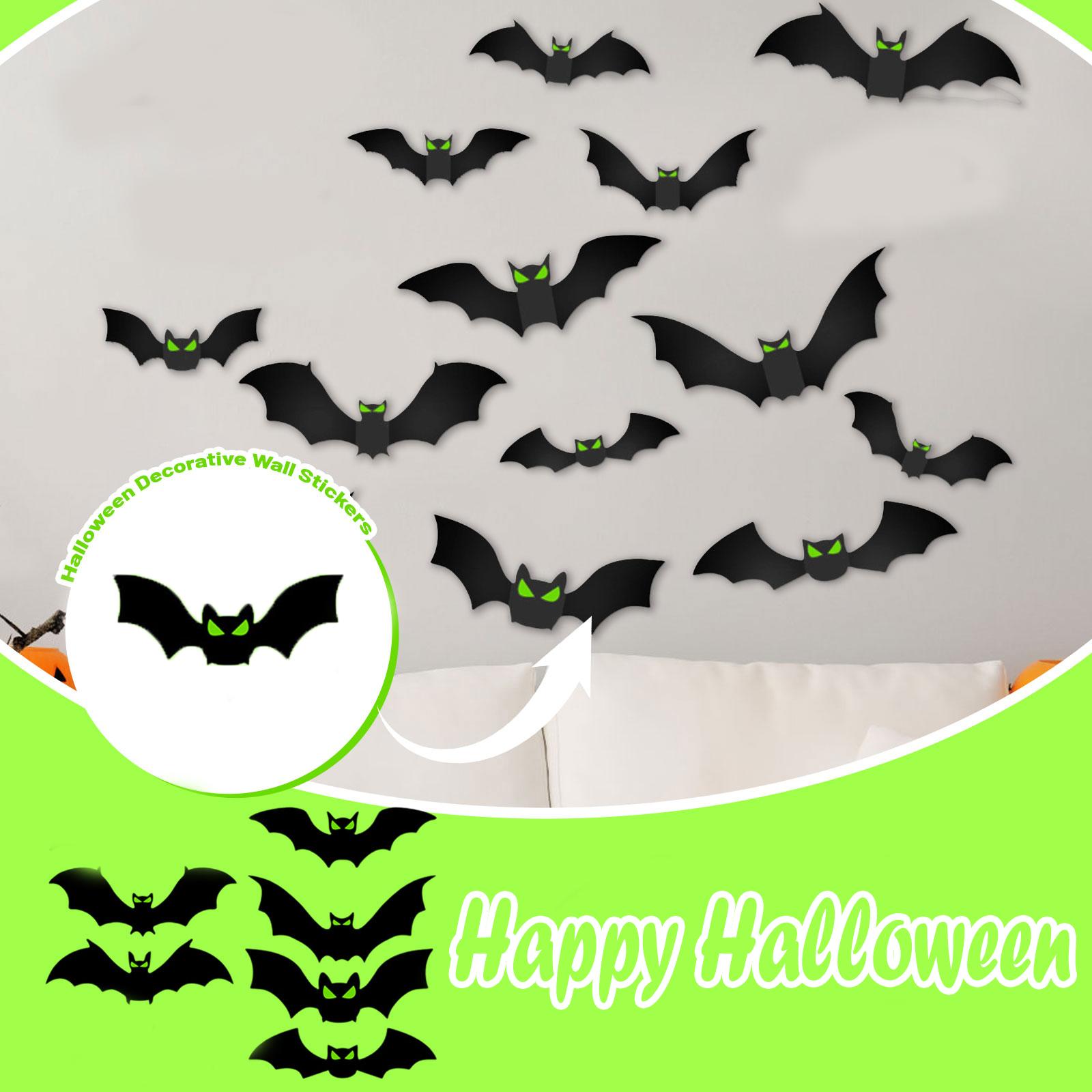 

Принадлежности для украшения на Хэллоуин Светящиеся наклейки Фестивальное оформление Наклейки на стену One Size