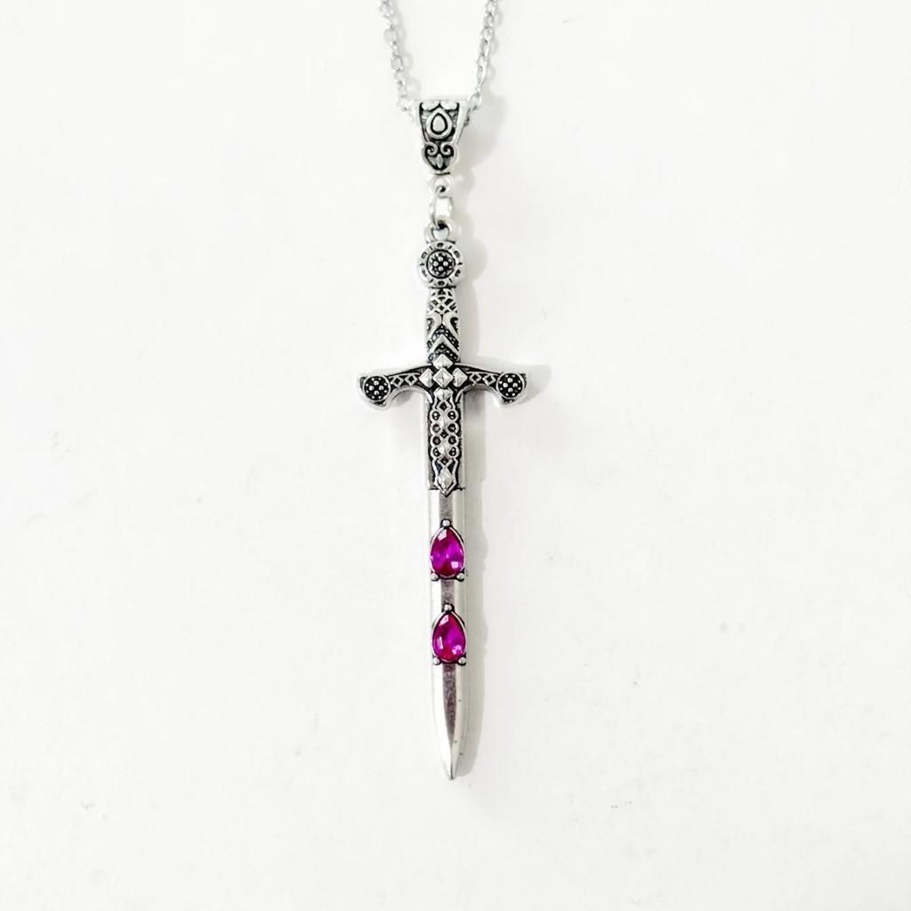 Vintage Gotische Anhänger Halskette Mit Diamantverzierungen Für Damen