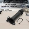 Coolant Distribution Pipe Outlet Heat Resistant Plastic Water Hose Joint Replaces E90E91E92E93 for 3.0L 4.4L Engines
