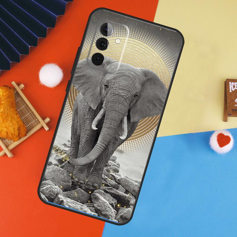 Elephants Colored Case For Samsung Galaxy A54 A34 A14 A15 A35 A55 A52 A32 A12 A51 A71 A13 A23 A33 A53 Cover