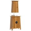 VidaXL Ensemble de meubles de salle de bain 2 pcs bois de pin massif, armoire de salle de bain, meuble de salle de bain, 3223458