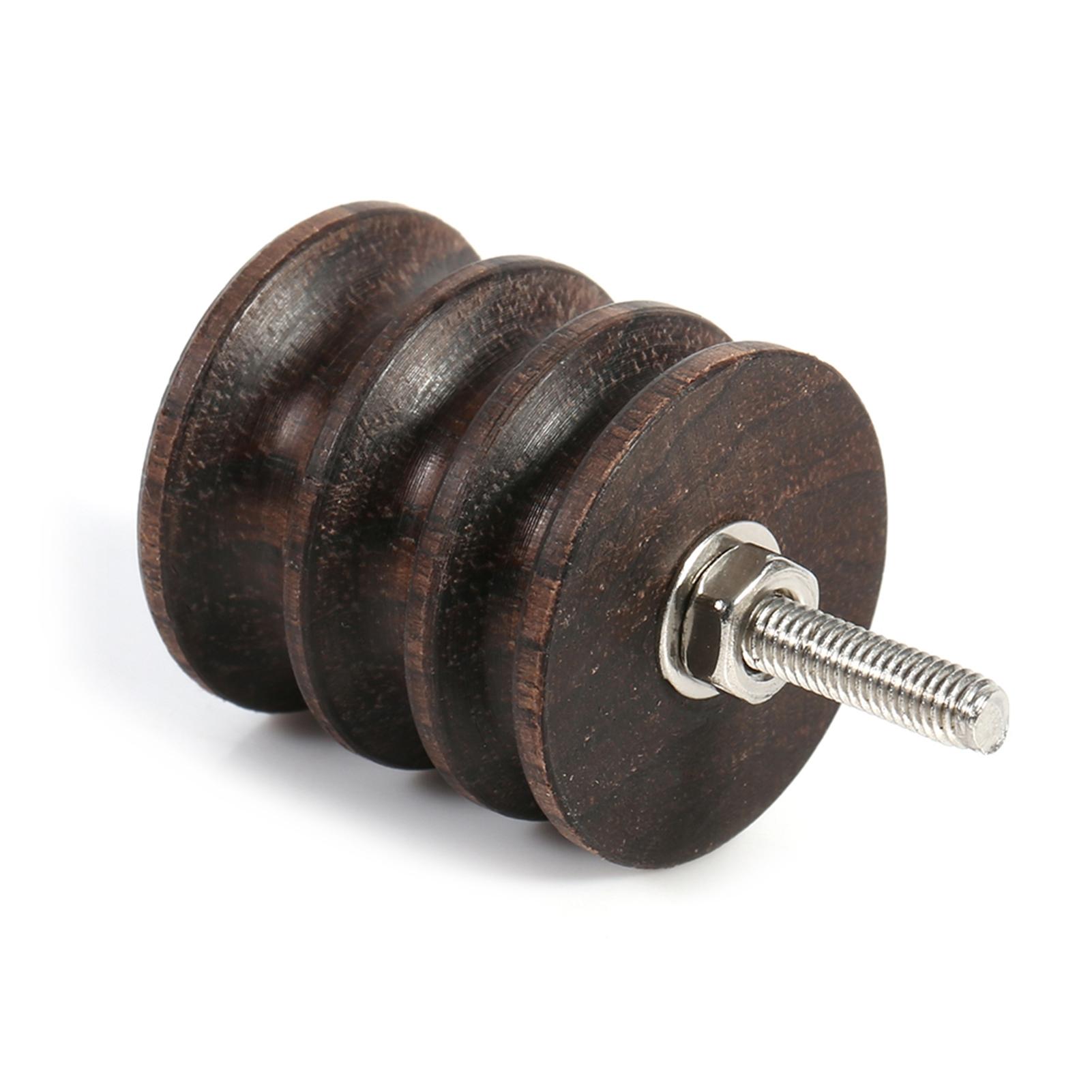 

Leathercraft Kit Wooden Leather Burnisher Polished Slicker Set Grinding Head 3 Slots 1Pc