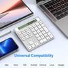 MINI Ergonomic Bt 2.4G  Dual Mode Wireless Numeric Keyboard Calculator 2in1 Portable Wireless Number Keypad for Win/Mac
