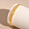 Heart Chain Bracelet Gold Plated Cubic Zirconia Dainty Stackable Jewelry Gift for Women Love Forever Jewelry