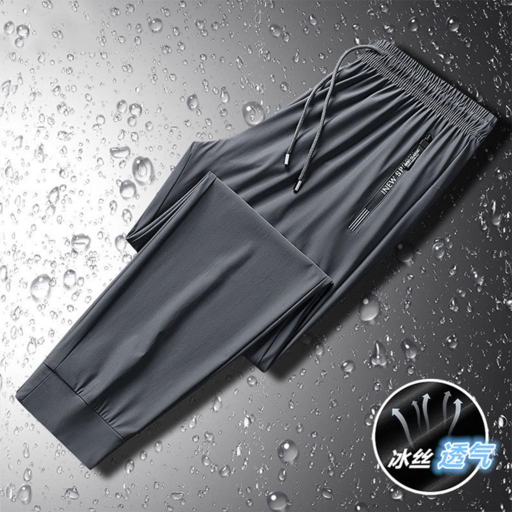 Ice Silk Pants Men's Casual Pants Quick,drying Sports Pants Summer