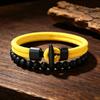 New 2Pcs Men Bracelet Set Premium Selected 4mm Cord Multiple Colors And Sizes Available Casual Street Versatile Wrist Accessory