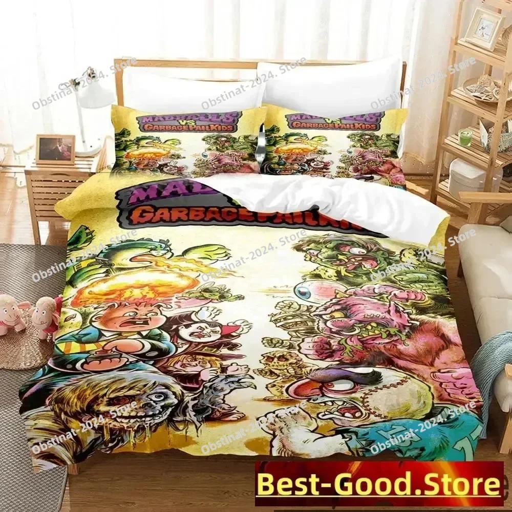 3D Garbage Pail Kids Bedding Set Printed Bed Set With Pillowcase Bed Duvet Cover Single Double Queen Super King Size Boys Adult