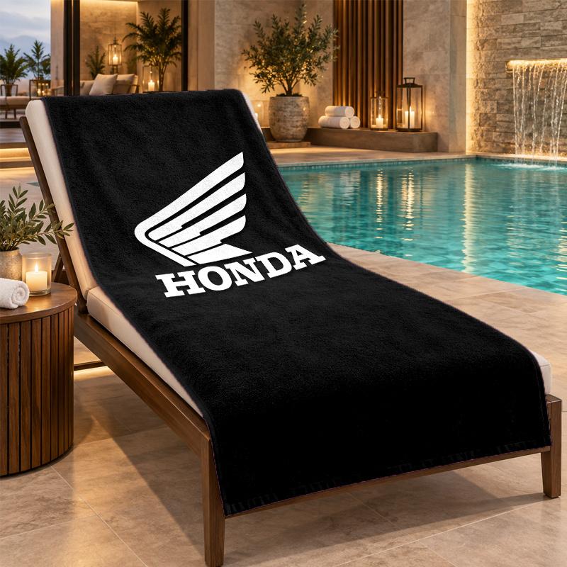 Strandtuch mit Honda Racing Design, Schnelltrocknendes leichtes Handtuch für Schwimmbad Reisen
