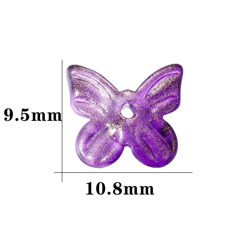 50pcs/bag Mixcolour  Butterfly Shape Glass Bead Seed Beads Loose Beads Bracelet For DIY Jewelry Making Finding Accessories