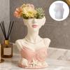 Silicone Lady Shaped Pen Holder Mold For Resin Casting Detailed Planter Handmade Pen Holder Creative Gift