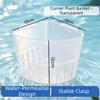 Plastic Fish Tank Planter Slotted Corner Plant Basket Hydroponic Plant Holder  Hydroponic Planting