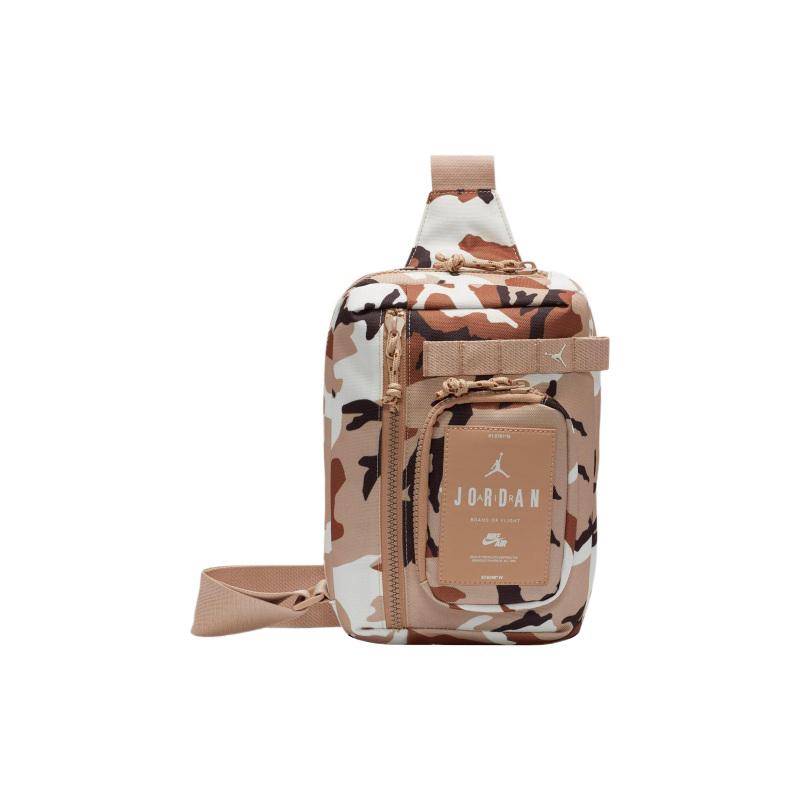 Jordan Nylon With Polyester Crossbody Sling Bag Women s Sand Camouflage Jordan MA0839-EE7 4409₽