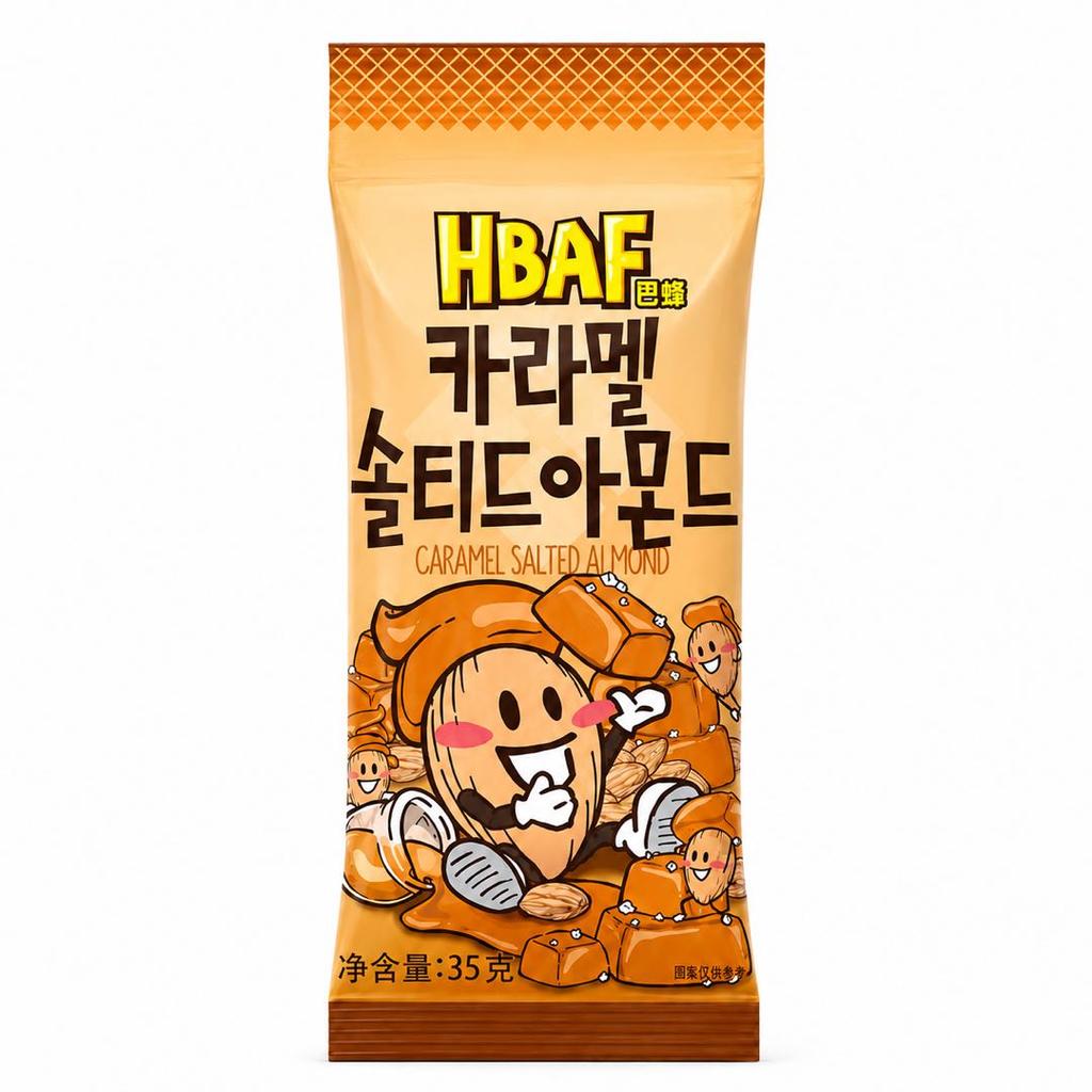 HBAF MANDORLE CARAMELLO E SALE 35g