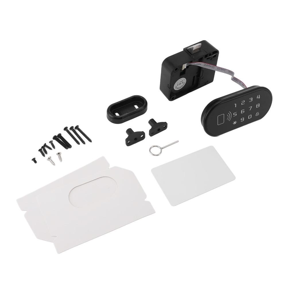 Keyless Cabinet Password Lock Card Unlock Drawer Lock Durable Cabinet Lock  Closet
