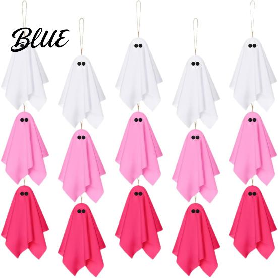 Lightweight Ghost Hanging Matte Finish Decor Pink Pastel Decor Halloween White Soft Pendant Fabric Ornaments Cute Spooky Party Home