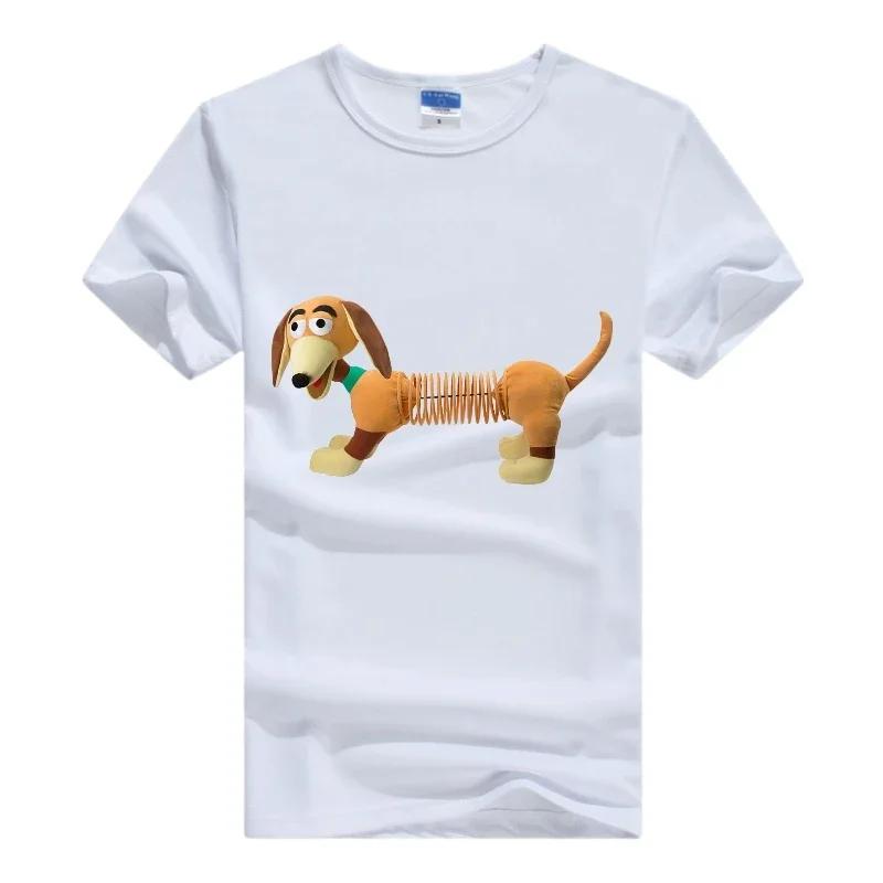 Disney Cartoon Toy Story Woman Tops White Clothes Short Sleeve Tee Oversized Friends 2024 Summer Blouse Grunge Y2K Mens T-shirts